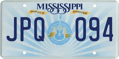 MS license plate JPQ094
