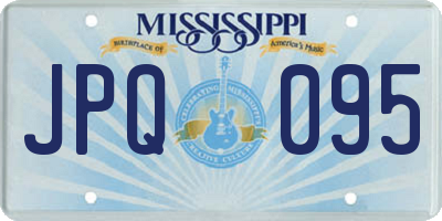 MS license plate JPQ095