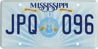 MS license plate JPQ096