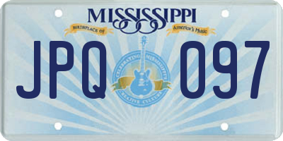 MS license plate JPQ097
