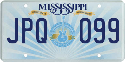 MS license plate JPQ099