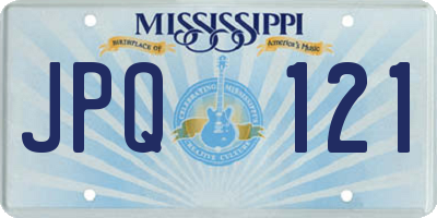 MS license plate JPQ121