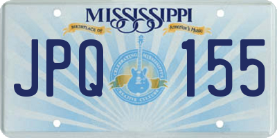 MS license plate JPQ155