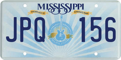 MS license plate JPQ156