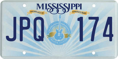 MS license plate JPQ174
