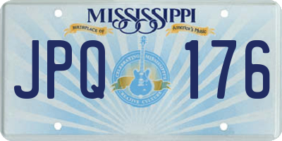 MS license plate JPQ176