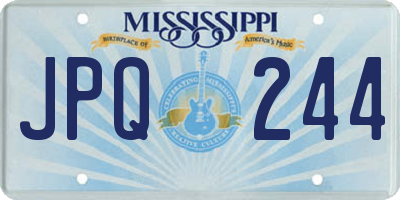 MS license plate JPQ244