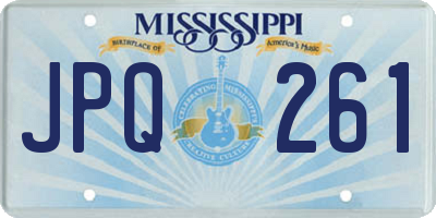 MS license plate JPQ261