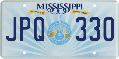 MS license plate JPQ330