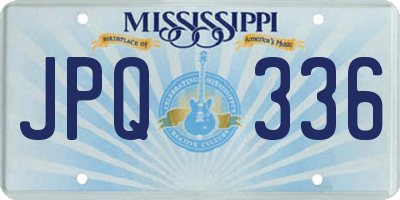 MS license plate JPQ336
