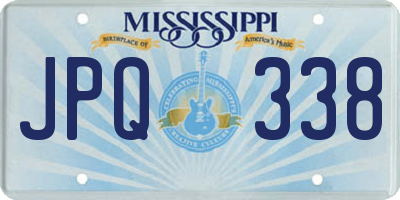 MS license plate JPQ338