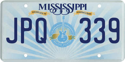 MS license plate JPQ339