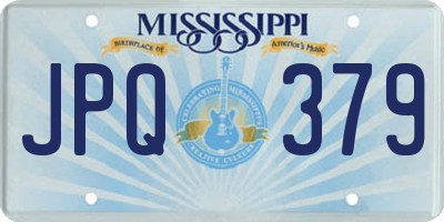 MS license plate JPQ379