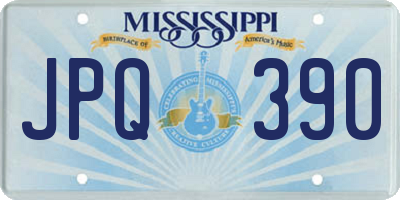 MS license plate JPQ390