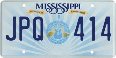 MS license plate JPQ414