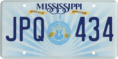 MS license plate JPQ434