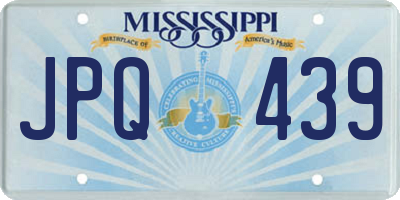 MS license plate JPQ439