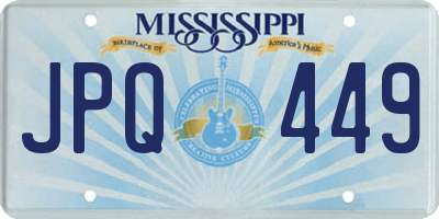MS license plate JPQ449