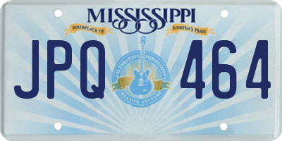 MS license plate JPQ464