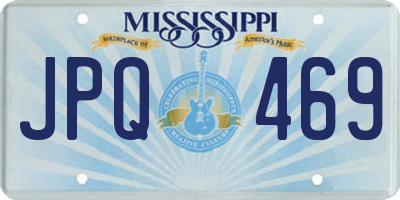 MS license plate JPQ469