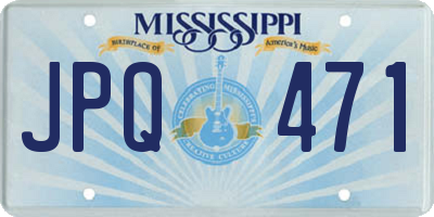 MS license plate JPQ471