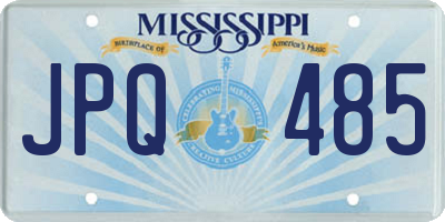 MS license plate JPQ485
