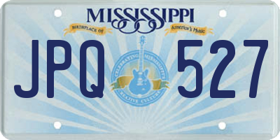 MS license plate JPQ527