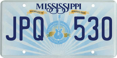 MS license plate JPQ530