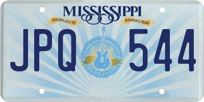 MS license plate JPQ544