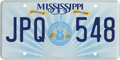 MS license plate JPQ548