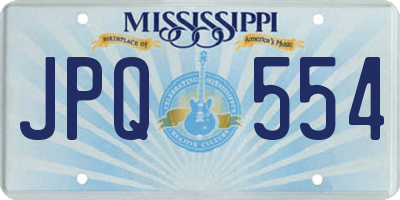 MS license plate JPQ554
