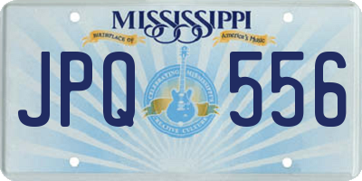 MS license plate JPQ556