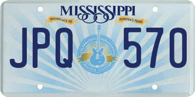 MS license plate JPQ570