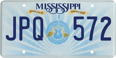 MS license plate JPQ572