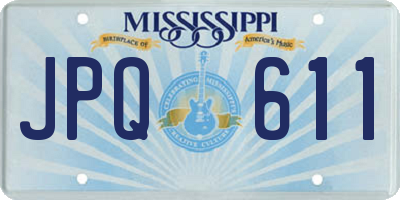MS license plate JPQ611