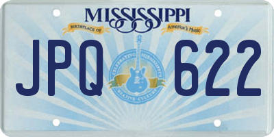 MS license plate JPQ622