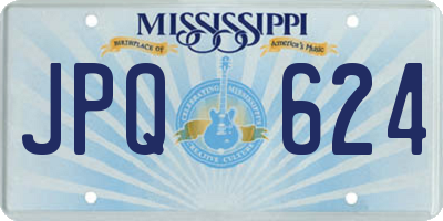 MS license plate JPQ624
