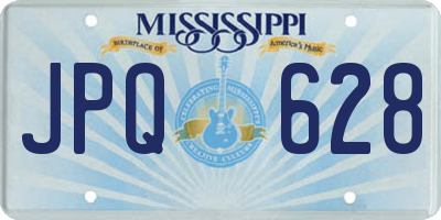 MS license plate JPQ628
