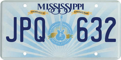 MS license plate JPQ632