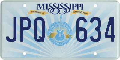MS license plate JPQ634