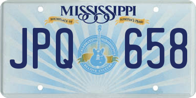 MS license plate JPQ658