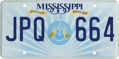 MS license plate JPQ664