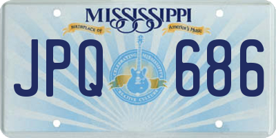 MS license plate JPQ686
