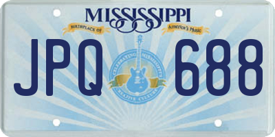 MS license plate JPQ688