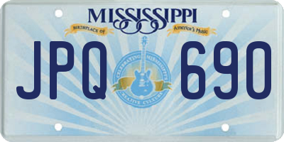 MS license plate JPQ690