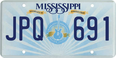MS license plate JPQ691