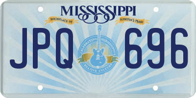 MS license plate JPQ696