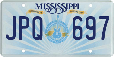 MS license plate JPQ697
