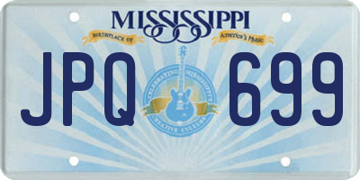 MS license plate JPQ699