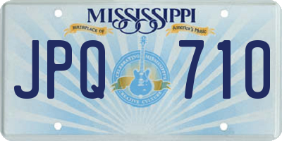 MS license plate JPQ710